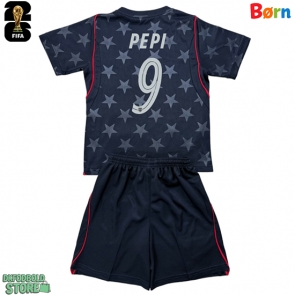 Forente stater Ricardo Pepi #9 Replika Babytøj Udebanesæt Børn VM 2026 Kortærmet (+ Korte bukser)